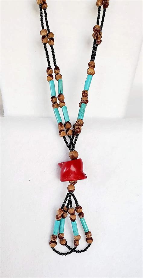 Amazon Com Double Strand Ghost Bead Necklace Handmade