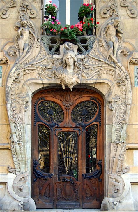Art Nouveau Building From The Architect Jules Lavirotte Sculptures By