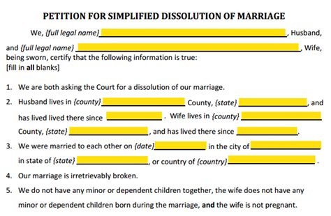 This can be quickly proven with a florida driver's license with an. Form 12.901(a) Petition for Simplified Divorce Explained