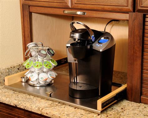 Sep 04, 2017 · keep a small stash in the drawer near your keurig in a cutlery organizer; Coffee Maker Storage Home Design Ideas, Pictures, Remodel ...