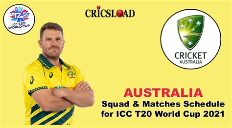 Australia T20 Squad Captain For T20 World Cup 2021