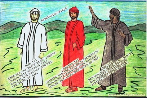 Shem Ham And Japheth Picture Story Of The Bible Pinterest