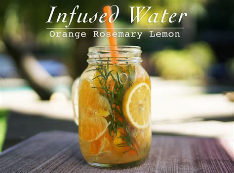 Orange Rosemary Lemon Infused Water Fm Zuzka Light