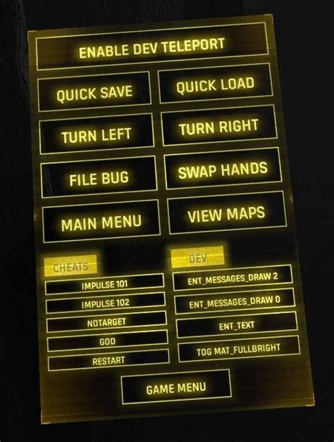 Half Life Alyx Half Life Alyx Developer Menu Guide How To Open And Use