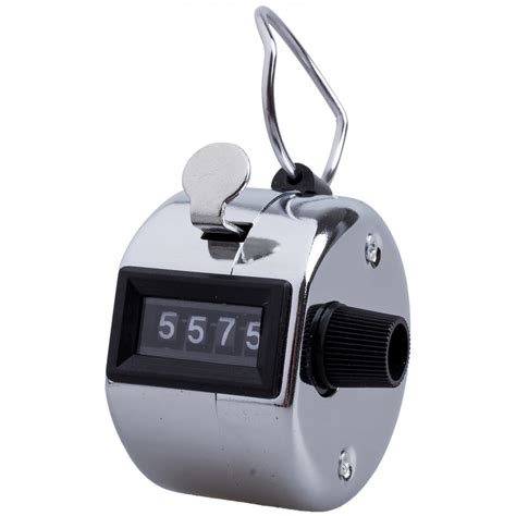 4 Digit Number Clicker Golf Hand Tally Click Counter Silver Dt Ebay