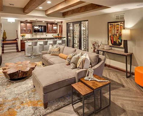 Modern basement bar designs decor ideas enhancedhomesorg spice of via artenzo.com. 16 Glamorous Basement Decorating Ideas (Photo Gallery ...
