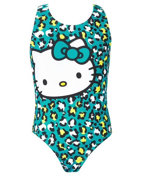 Hello Kitty Kids Swimsuit Little Girls Or Toddler Girls Animal Print