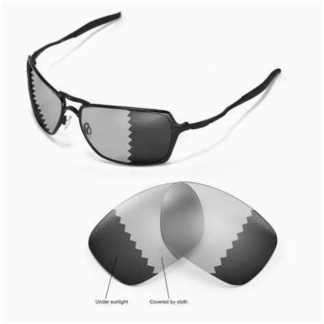 walleva transition photochromic polarized replacement lenses for oakley inmate sunglasses