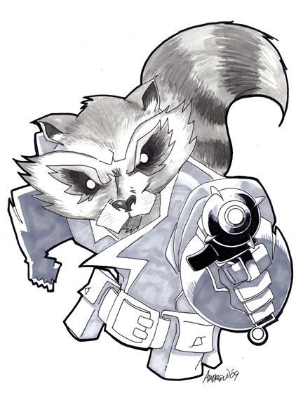 Rocket Raccoon By Misfitcorner On Deviantart