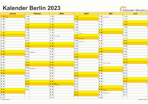 Feiertage 2023 Berlin + Kalender