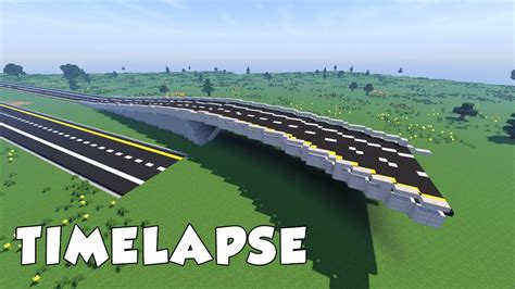 Minecraft American Freeway Bridge Timelapse Youtube