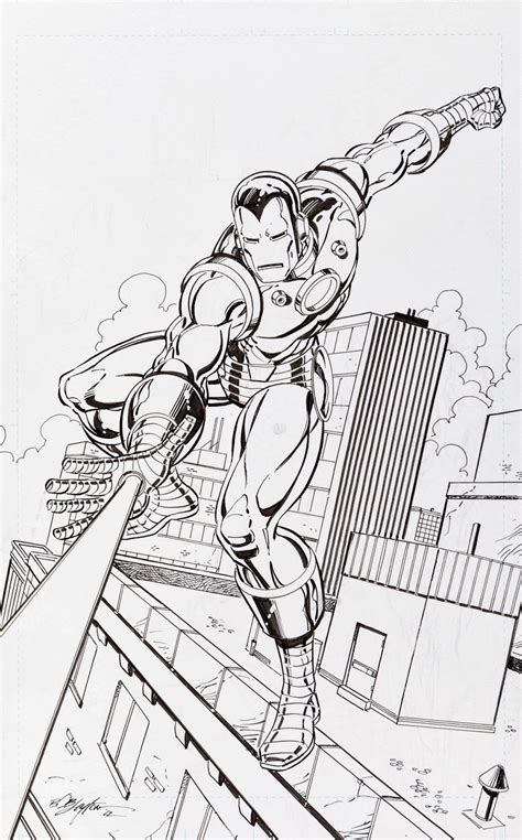 Marvel Comics Of The 1980s Iron Man Commission By Bob Layton 2012