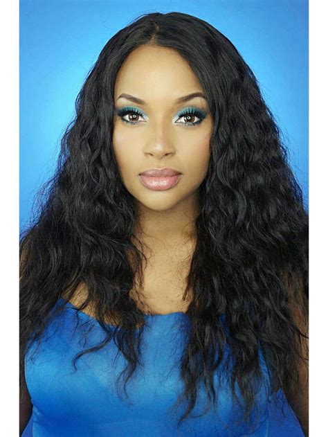 360 Lace Front Water Wavy Long Synthetic Hair Wigs For Black Women