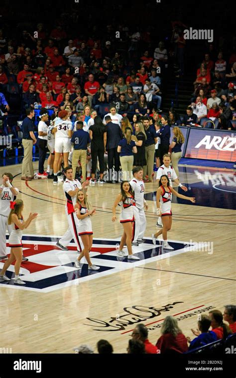 Arizona Vs Stanford Girls University Basketball Game At The Uofa Mckale