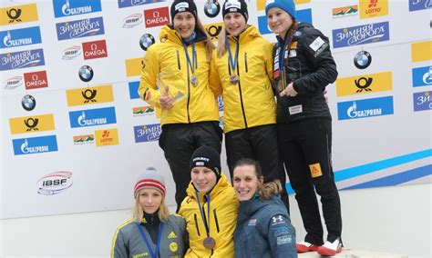Bmw Ibsf World Cup Womens Skeleton First Place And Overall World Cup For Tina Hermann