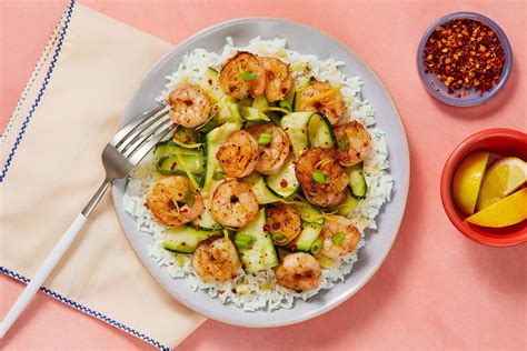 Shrimp And Zucchini Ribbons Recipe Hellofresh Recipe Recipes