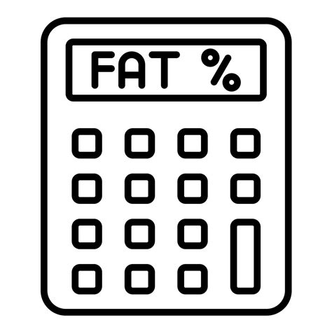 Body Fat Percentage Line Icon 14810100 Vector Art at Vecteezy