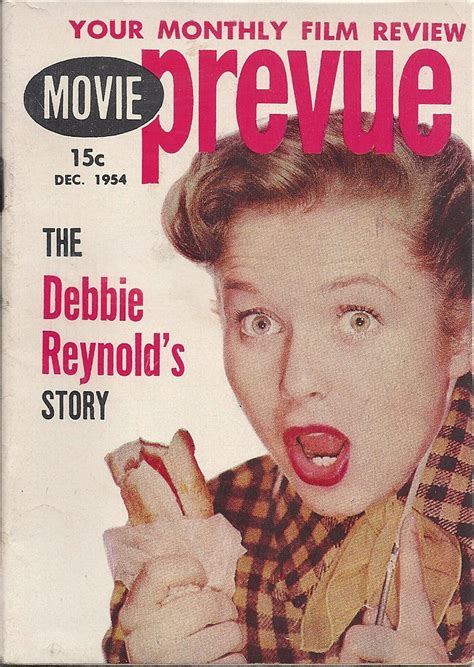 DEC 1954 PREVUE MAGAZINE VOL 5 1 Debbie Reynolds Debbie Reynolds