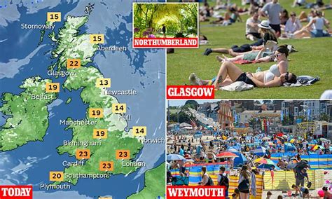 Uk Weather Met Office Says Heatwave Will See Britain Sweat In 29c Temperatures Daily Mail Online