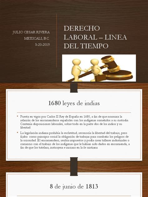 Derecho Laboral Linea Del Tiempo Derecho Laboral México