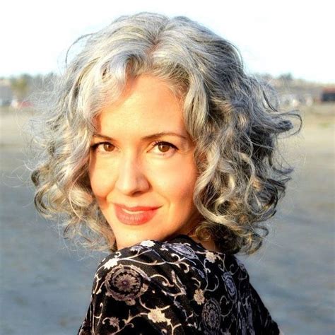 You can easily create the perfect bedhead look whenever you don't feel like spending a lot of time on styling. 44 Pretty Grey Hairstyle Ideas For Women - ADDICFASHION | Grey curly hair, Short hair styles ...