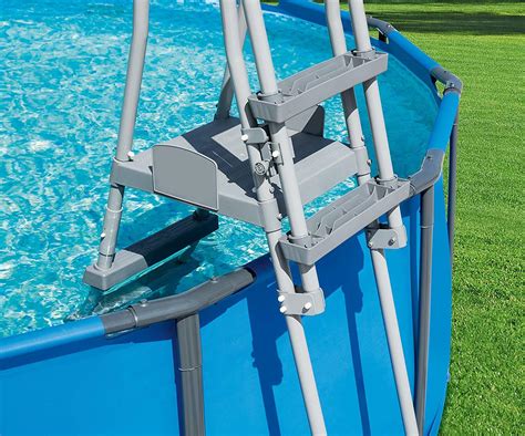 Bestway Safety Pool Ladder With Foldable Step For Above Ground Pool Up