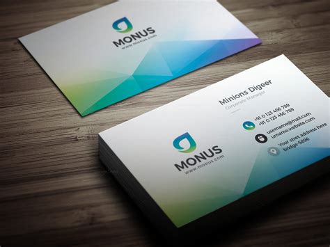 Aurora Modern Business Card Design Template ~ Graphic Prime Graphic