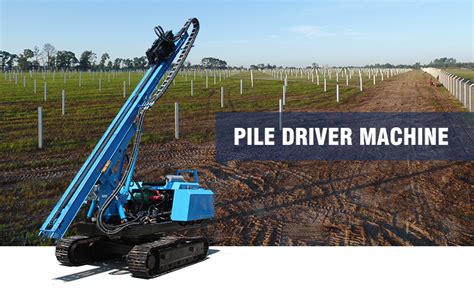 Hydraulic Hammer Pile Driver Solar Ramming Machine For Solar Project