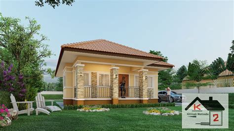 Simple Bungalow House Design With Terrace Lovely House