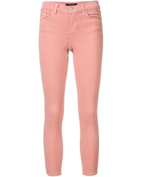 J Brand Skinny Jeans In Pink Lyst