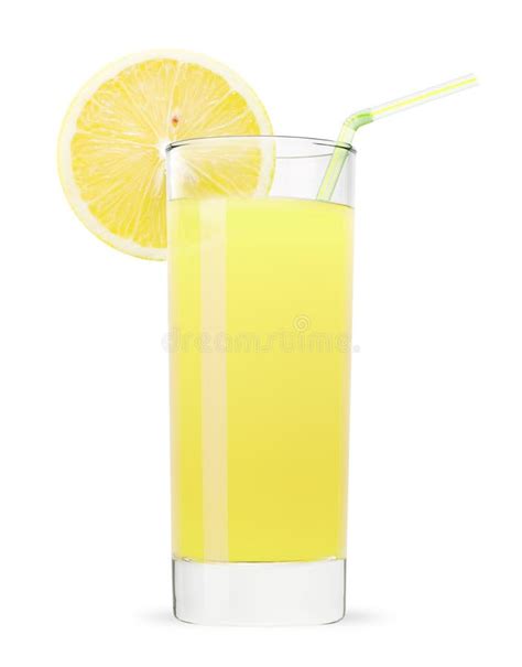 Lemon With Juice Splash Isolated On A White Background Stock Image