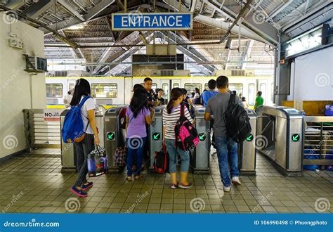 Lrt Station In Manila Philippines Editorial Image 106990498