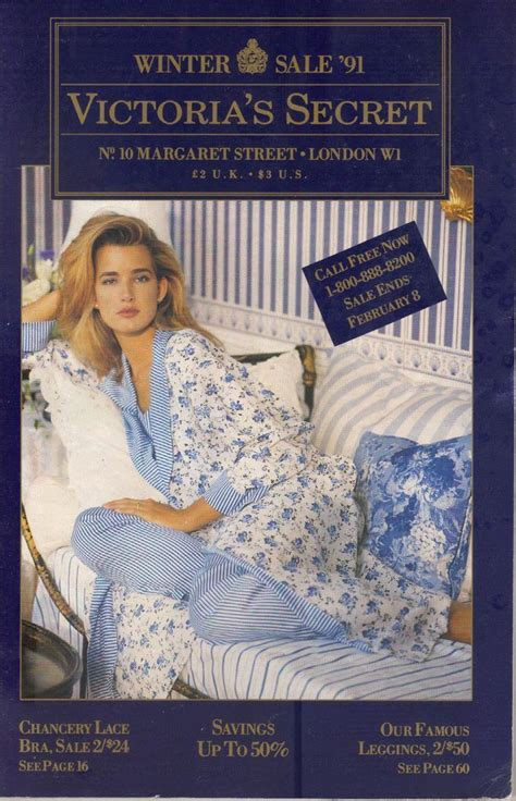 Suzanne Lanza Victorias Secret Catalog Winter Sale 1991 Winter