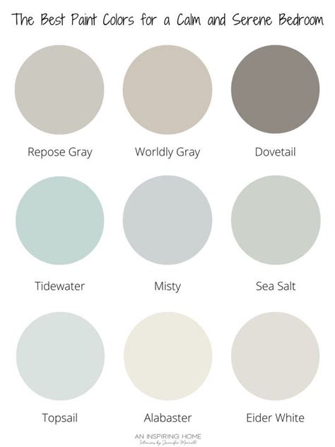 The Best Paint Colors For A Calm And Serene Bedroom Best Bedroom