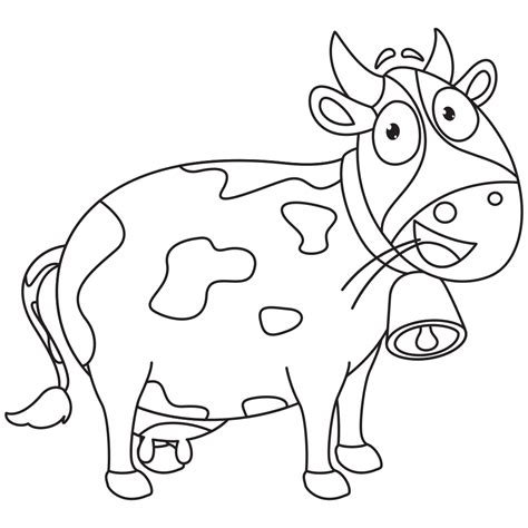 Cow Coloring Pages Printable Free Kids Drawing Hub