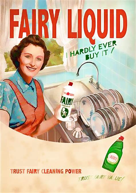 Vintage Fairy Liquid Advert Circa 1950s Digital Art By Marlene