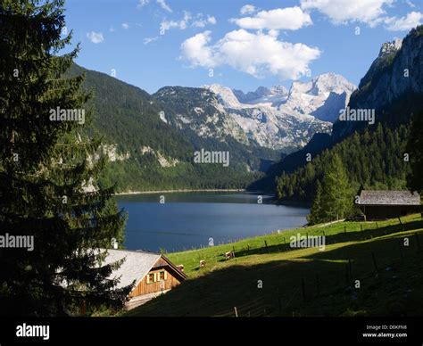 Lake Gosau Austria Upper Austria Lakes Gosausee Stock Photo Alamy