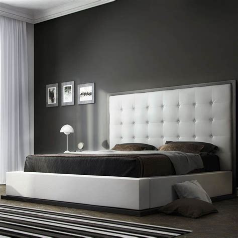 Ludlow trio set in white/oak or grey/oak comprising: Ludlow Bed - White on Wenge | Contemporary bed, Modern bed ...