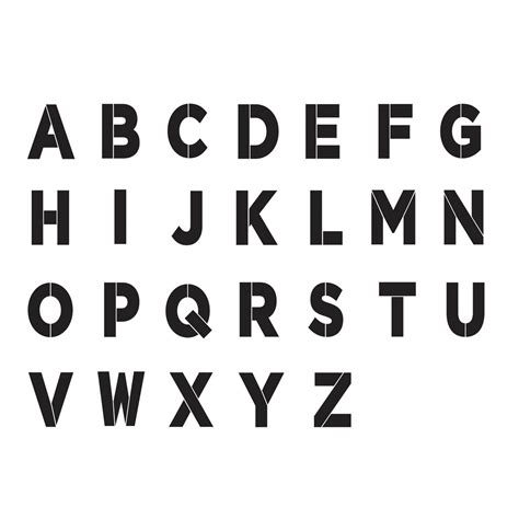 Shop Plaid Folkart ® Alphabet And Monogram Paper Stencils Bold Font 7