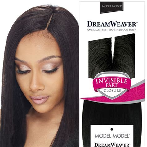 Human Hair Weave Model Model Dreamweaver Invisible Part Closure