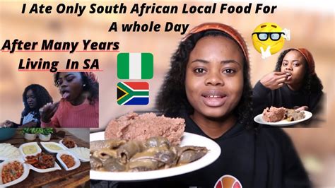 My First Time Eating Only Mzanzi South African Local Food For The
