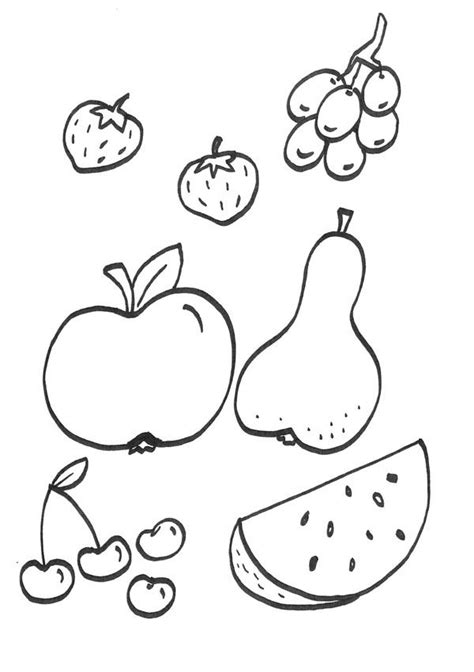 Dibujos Para Colorear De Frutas