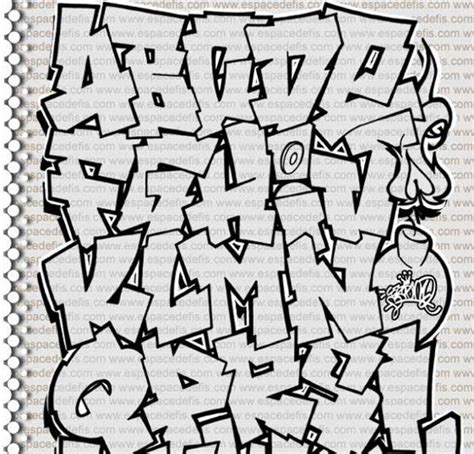 Graffiti Alphabet Block Letters A Z Birthday Letter