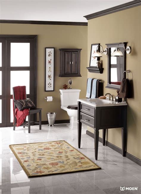 In fact, it wasn't unusual for doors. #bath #bathroom #interiordesign #home | Tan walls, Home ...
