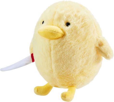 28cm New Cute Cartoon Toy Duck With Knife Plush Funny Arrogant Little