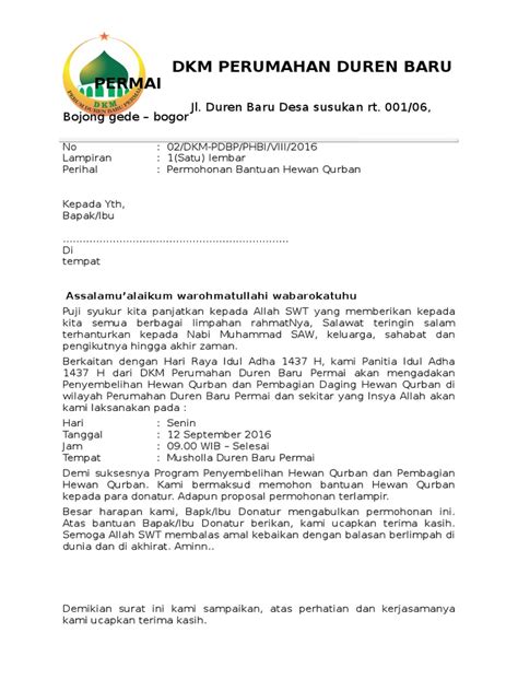 If you are the copyright owner for this file, please report abuse to 4shared. Contoh Surat Permohonan Hewan Qurban - Download Kumpulan ...