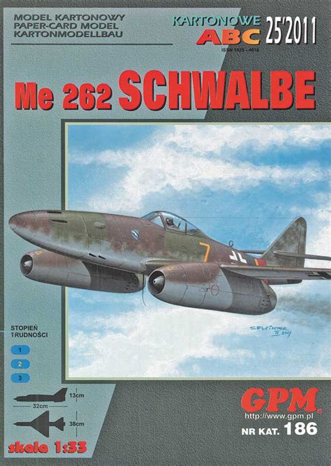 Messerschmitt Me 262 Schwalbe Fentens Papermodels