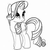 Coloring Pony Little Rarity Pages Library Clipart Cartoon Friendship Magic sketch template