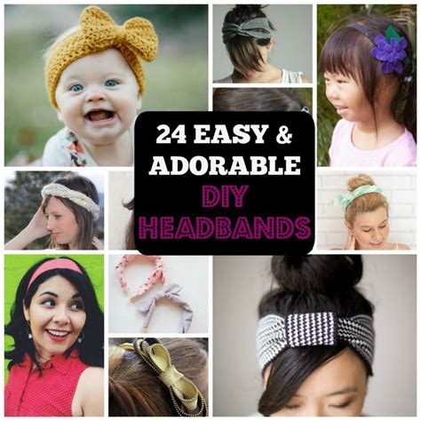 24 Adorable Diy Headbands For All Ages Cool Crafts Diy Headband