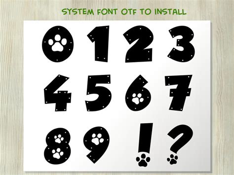 Paw Font Otf Paw Installable Font On Pc Paw Font To Install And